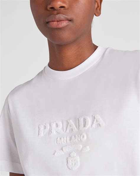 prada embroidered tshirt